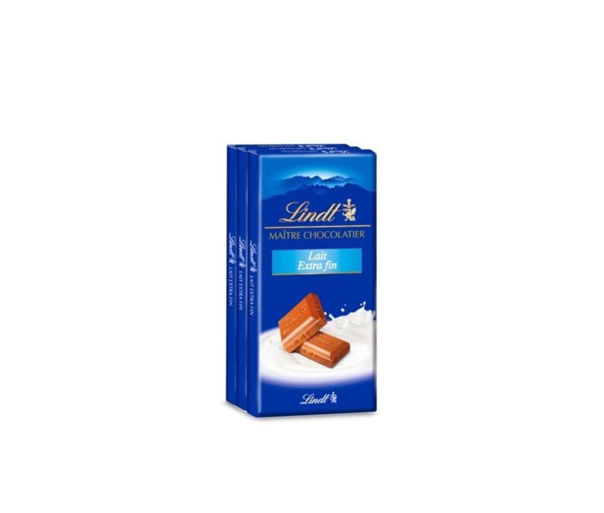Lindt, Chocolat au lait, Extra fin, Maître chocolatier, 100g