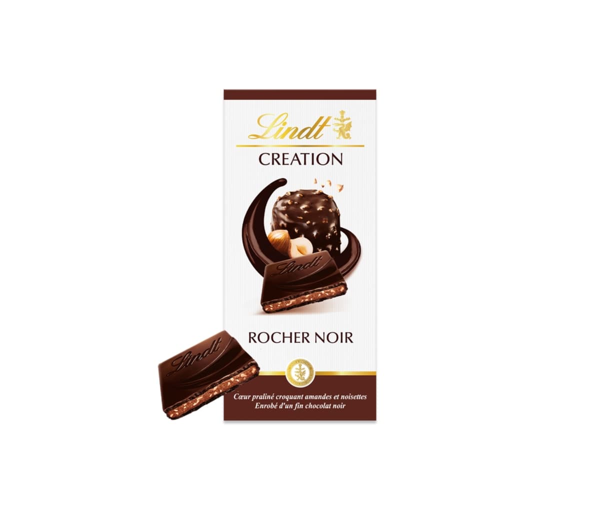 Lindt, Chocolat, Création, Rocher Noir, 150g