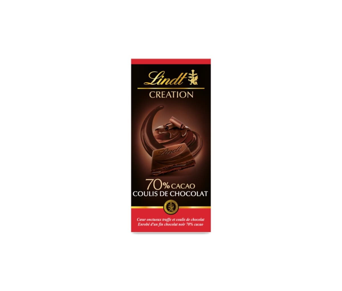 Lindt, Chocolat noir, 70% cacao, création, 150g