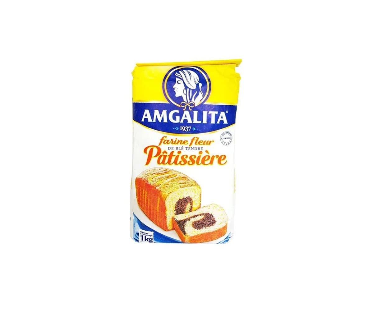 Farine fleur pâtissière, de blé tendre, Amgalita, 1kg
