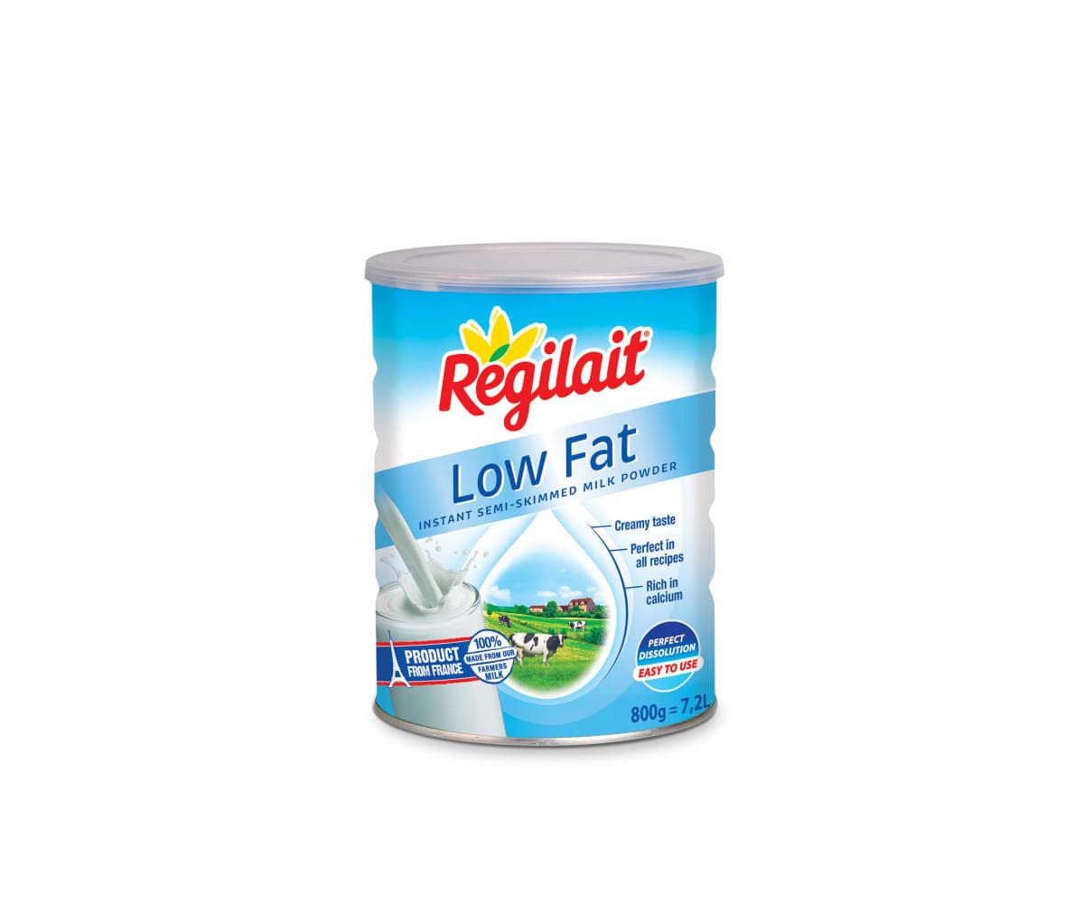 Lait en poudre, Law fat, Regilait, 800g