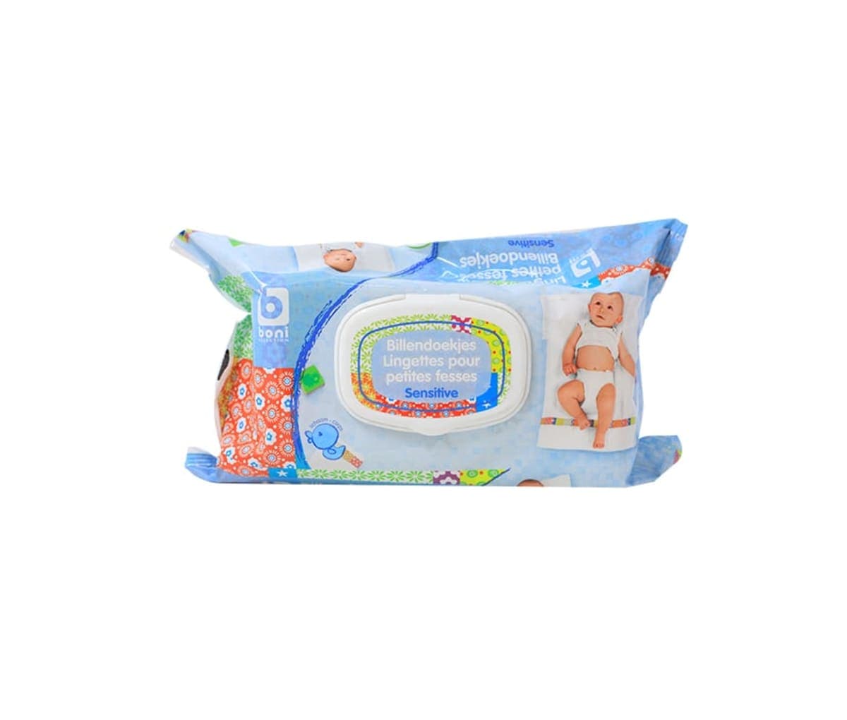 Lingettes pour petites fesses, Sensitive, Boni, 80 pcs