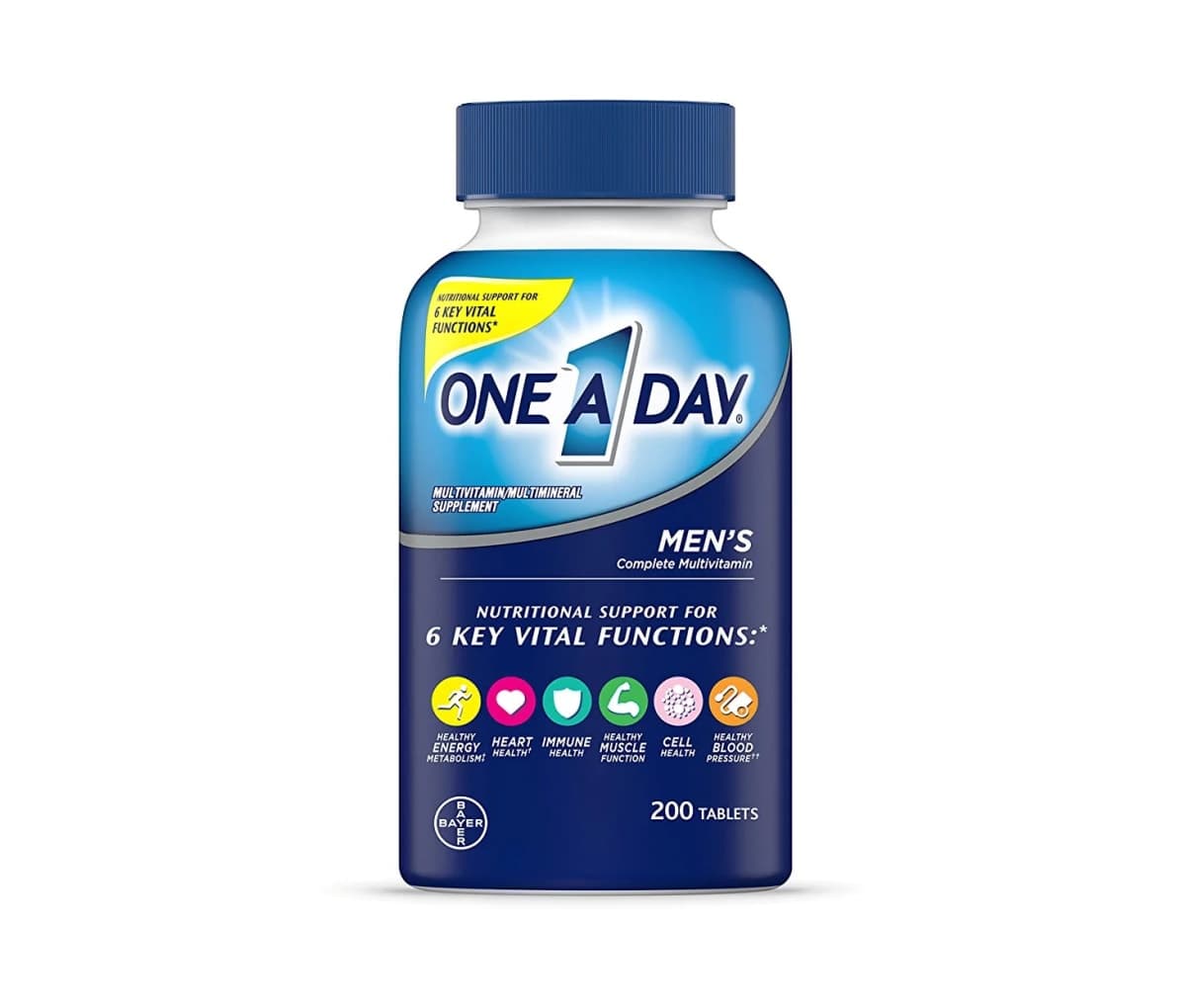 Multivitamines hommes, vitamines A, C, D, E, zinc, B12, 200 capsules