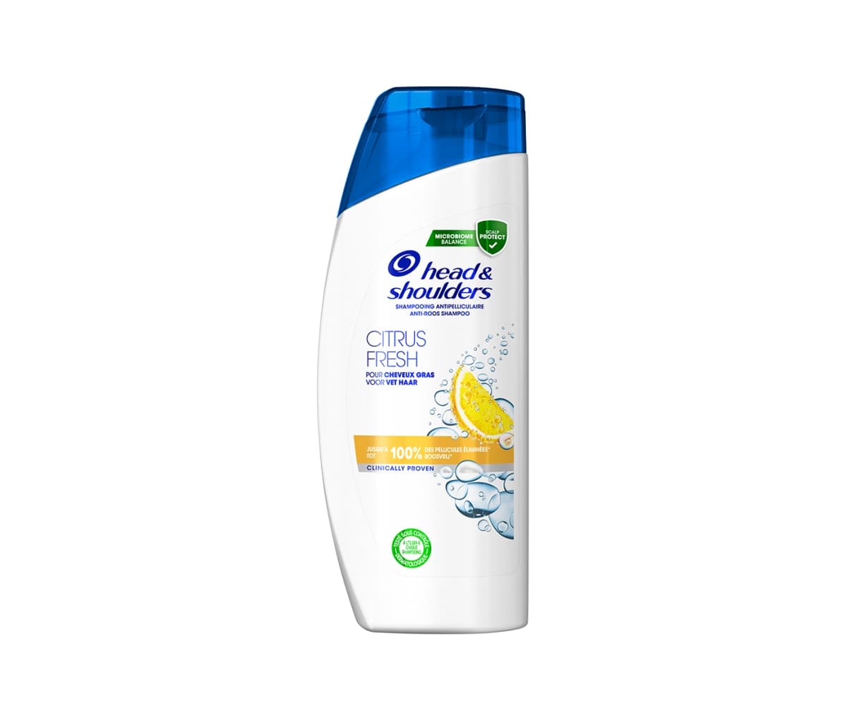 Shampooing anti pelliculaire, fraîcheur citrus, pour cheveux gras, Head & Shoulders, 400ml