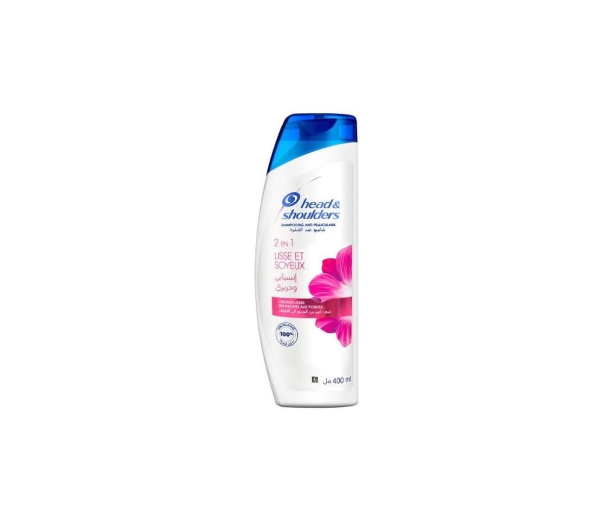 Shampooing anti pelliculaire, lisse et soyeux, pour cheveux lisse, Head & Shoulders, 400ml