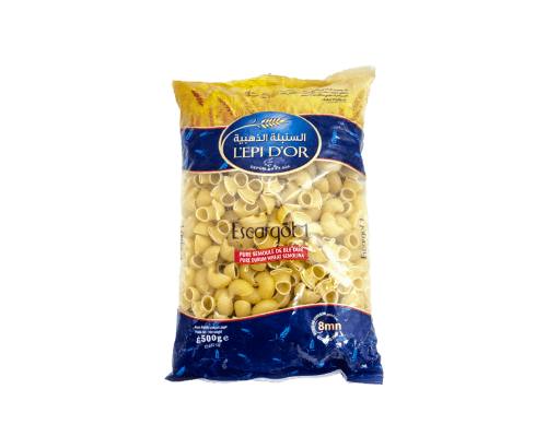 Pâtes Macaroni escargot, L'epi D'or, 500g