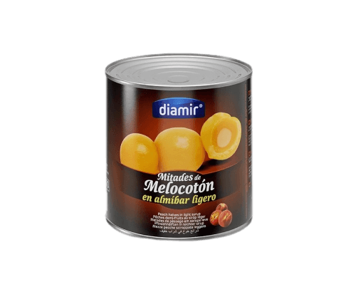 Pêches en boite, Diamir, 800g