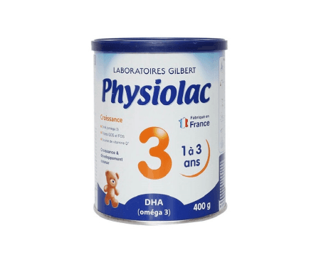 Lait pour croissance, 1-3ans, Physiolac 3, 400g