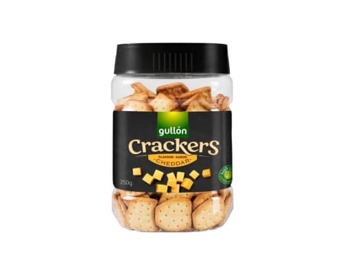 Biscuit, Crackers au fromage, Cheddar, Gullon, 250g